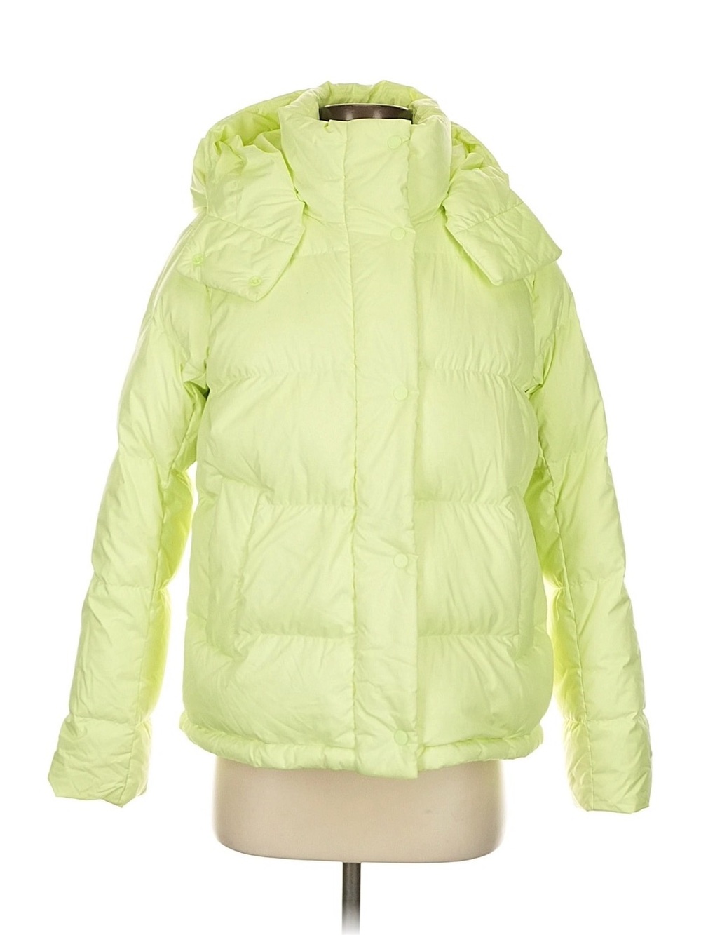 lululemon athletica Neon Lime Women's Puffer Jacket with Hood